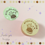 ミニスタンプ＊＜＊HAND MADE＊2.5cm＞【針山】
