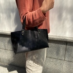 レザートートバッグ　黒
