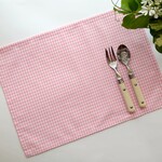 【サイズ変更可能】25×35ランチョンマット＊お手入れ簡単綿ポリ＊ギンガムチェック