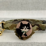 safari★にゃんこ首輪＊１８〜２６cm