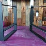 マットでアイアンな万能金物♪ 400×400mm 日型 2個セット AVボード　店舗什器　シェルフ中骨