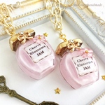 ジャム瓶バッグチャーム・桜ミルク(Sakura milk  jam charm/スイーツデコ/フェイクスイーツ/お菓子/食品サンプル/フェイクフード)