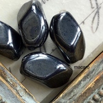 【20粒✴︎13×9mm】チェコビーズ ✴︎ツイスト《ジェットヘマタイト》