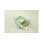 mo＊様専用お買い物ページ　White cap knit mint green  (後ろ姿のわんちゃんセーター)