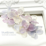 あじさいバレッタ＊purple&blue