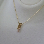 K18YG・PG　グロッケンシュピール（２）ダイヤネックレス