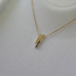 K18YG　グロッケンシュピール（２）サファイアネックレス