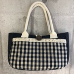ハンドメイド♪トート ネイビー×ブルーデニム