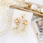 ♡beige ring pierce♡