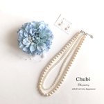 ダリアストーンのコサージュ・ヘアアクセサリー３点セット🌸