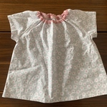 100サイズ  お花の半袖スモック☆
