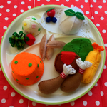 フェルトでお子様ランチ ♬*