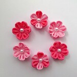 【送料無料】つまみ細工❋花パーツ　(２３)