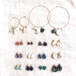 【フープピアス販売】14kgf 付け替え自由 フープピアス