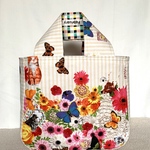 ㊗️福袋　花と仔猫と蝶　お買い物バッグ(小)