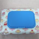 おしりふき＆ウェットティッシュケース☆YUWAカップケーキ　水色