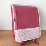 新柄入荷＊再販【受注製作】女の子向け♡切替柄と縁取りが選べる＊透明ランドセルカバー