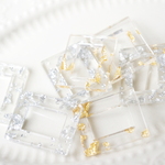 New！８個★クリアリングプレート　金箔銀箔