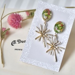 朝露と春の芽吹きピアス♡イヤリング