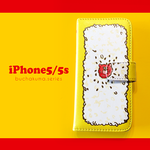 ぶちゃくま。お弁当手帳型iPhoneケース5/5s/SE