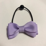 グログランリボンのヘアゴム　子ども　大人　パープル　上品　おしゃれ　可愛い