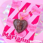 ハートチョコネックレス♡ビター