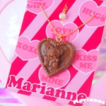ハートチョコネックレス♡ミルク