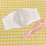 【子供サイズ】職人が作る！ヒモを通すだけのダブルガーゼ立体マスクキット(ライトピンク)