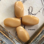 【20粒✴︎9×6mm】チェコビーズ ✴︎ツイスト《オパックベージュ》