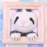 羊毛フェルト ひょっこりフェレット（ブレイズ）