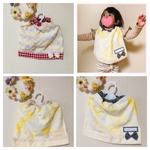 ネームタグ付♡乙女なタオルエプロン