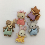 From U.S. 　可愛い動物の子供ボタン　定番　入園入学準備にも　
