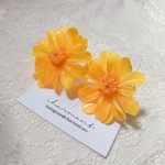 赤薔薇♡薔薇ピアス♡バラピアス