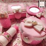 ⑅⃛ メイクセット Baby Pink ⑅⃛ フェルト ままごと