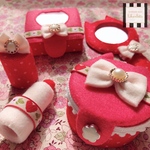 ⑅⃛ メイクセット Red ⑅⃛ フェルト ままごと