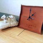 【ご依頼品】革のmemorial 掛け時計