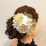 【No.4097】大正ロマン 結婚式 成人式 つまみ細工 髪飾り 卒業式 花魁