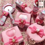 ⑅⃛ メイクセット Ribbon✿Flower ⑅⃛ フェルト ままごと