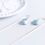 【再販】sky blue pearl*silver pierce