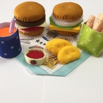 フェルトままごと　バーガーセット
