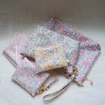 Ｋさまご予約品　LIBERTY　Felicite　あずきミルク　持ち手つき通帳ポーチオーダーメイド仕様ほか計5点