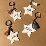 ⭐️名入れ⭐️キラキラ流れ星タッセルキーホルダー