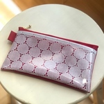マスクケース♡赤　赤ファスナー