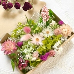 プリティーピンクフラワーガーデン＊ハーバリウム　花材ドライフラワー　花材詰め合わせセット