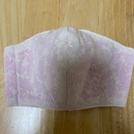 マスク　ハンドメイド　大人用　レース　ピンク