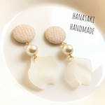 入園式、入学式に☆パールと花びらピアス