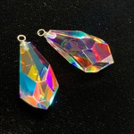 虹の結晶 ビビッドティアドロップ ペア ピアス/イヤリング VD-239