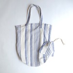 巾着付きエコバッグ( livery stripe )