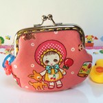 くいしんぼ花ちゃん☆75Pがま口ポーチ