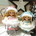 No.055  ミキマキちゃん いぬ耳ふわset服 色違い